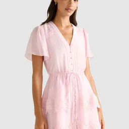 Forever New Flutter Sleeve A-Line Mini Dress-picture-33