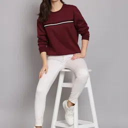 7 ISLANDS Women Colourblocked Sweatshirt image 2