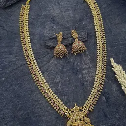 GRIIHAM Gold-Plated Zircon Studded Jewellery Set-image-11