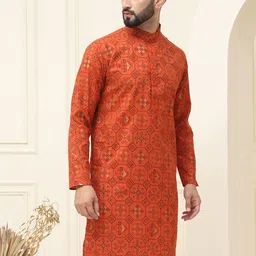 SOJANYA Men Ethnic Motifs Printed Kurta image 3