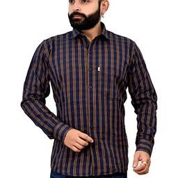 Marc Laurent Men Tartan Checks Checked Casual Shirt-picture-16