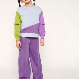 BONKIDS Girls Colourblocked T-shirt with Pyjamas-picture-46