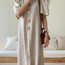 all about you Puff Sleeve A-Line Maxi Dress image 2