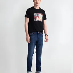 U.S. Polo Assn. Men Graphic Printed Round Neck Cotton Slim Fit T-Shirt image 3