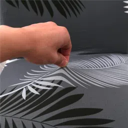 shringoori creations Polycotton Geometric 1 Seater Chair Cover image 5