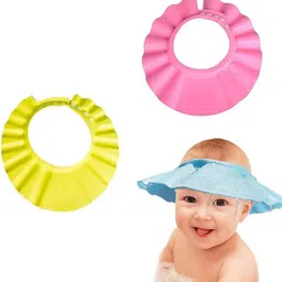 Adjustable Shower Shampoo Cap Protect Your Baby's Eyes and Ear for Baby, Kids S2-image-1
