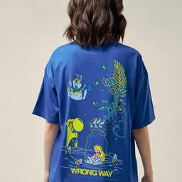 Bewakoof Women Alice in Wonderland Printed T-shirt image 1