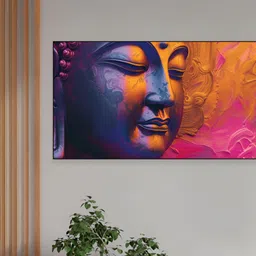 nestroots Blue & Pink 1 Piece Canvas Other Wall Paintings-image-65