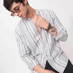VASTRADO Men Classic Slim Fit Striped Casual Shirt-picture-24