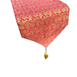 Pink Parrot Red Woven Design Table Runners-picture-14