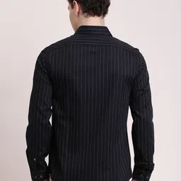 Turtle Striped Spread Collar Classic Slim Fit Pure Cotton Formal Shirt image 2