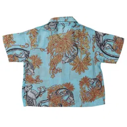 Tura Turi Boys Floral Opaque Printed Casual Shirt image 3