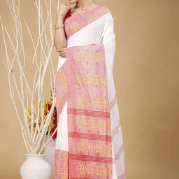 Ruuprekha Woven Design Pure Cotton Fusion Khadi Saree image 2