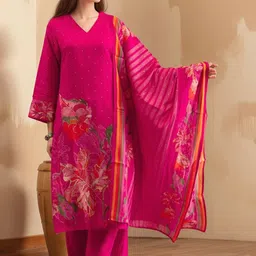 SZN Women Floral Printed Kurta with Palazzos & Dupatta-picture-12