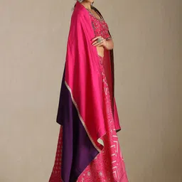 Soch Floral Embroidered Thread Work Ready to Wear Lehenga & Blouse With Dupatta image 3