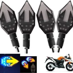 quirky zone Front, Rear LED Indicator Light for Honda CBR 150R, Universal For Bike image 1