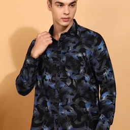 Moda Rapido Classic Camouflage Printed Spread Collar Cotton Casual Shirt-picture-25