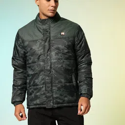 HRX by Hrithik Roshan Abstract Printed Outdoor Puffer Jacket image 2