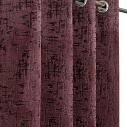 Kiara Creations 2 Pieces Maroon Room Darkening Velvet Long Door Curtains-picture-32