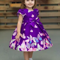 YK Floral Print Fit & Flare Dress image 1