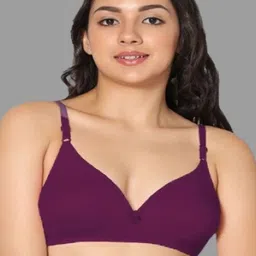 Eden Women Solid Medium Coverage Non Padded Non-Wired T-shirt Bra-picture-22