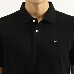 United Colors of Benetton Polo Collar Short Sleeves Pure Cotton Relaxed Fit T-shirt image 5