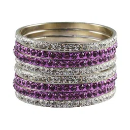 Vidhya Kangan Set Of 8 Stone Studded Plus-Size Bangles-picture-14