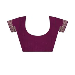 all about you Embroidered Silk Blend Saree image 5