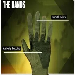 FLASTEENO Men Patterned Leather Biking Gloves image 2