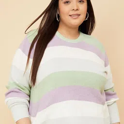 max Women Striped Pullover-image-94
