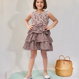 Toonyport Girls Printed Fit and Flare Dress-image-27