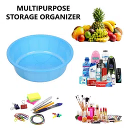 Kuber Industries Turquoise Blue & Black 3 Pieces Regular Desk Organisers 6L Each image 5