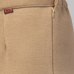 crown king garments Women Regular Fit Beige Wool Trousers image 4