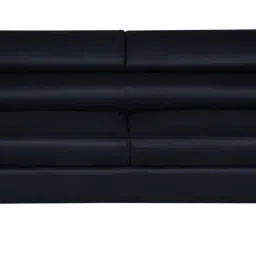 woodsworth from pepperfry Xaviec 3 Seater Sofa With Adjustable Headrests In Black Colour image 5