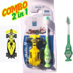 utkaria Toothbrush with F1 Racing Toy Car Soft Toothbrush image 2