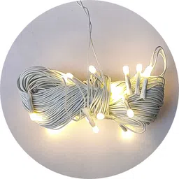 illuminator 22 LEDs 10 m Yellow Steady Bulb Rice Lights image 2
