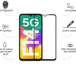 EITANSHA CREATION Edge To Edge Tempered Glass for Samsung Galaxy F14 5G, Samsung Galaxy M14 5G, Samsung Galaxy F42 5G, Samsung Galaxy F23 5G, Samsung Galaxy A23 5G image 3