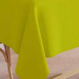 Encasa Homes Lime Green Solid 8 Seater Table Cloth image 4