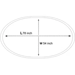 Stylista Green & White Floral Printed 1.98 m x 1.37 m Waterproof Square Table Cover image 2