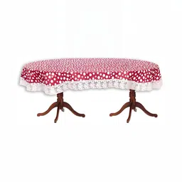 Stylista Pink Waterproof Oval 12 Seater Table Cover image 2