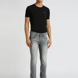 Pepe Jeans Men Vapour Slim Fit Heavy Fade Clean Look Stretchable Jeans image 4