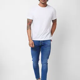 SPYKAR Men Tapered Fit Heavy Fade Stretchable Jeans image 2