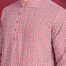 jompers Men Embroidered Pure Cotton Straight Kurta image 4