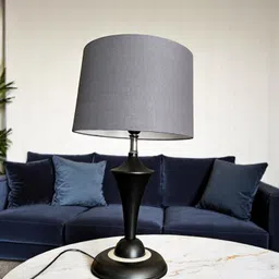 autowhrib Classy Table Lamp 46 cm, Textured Shade Hand Crafted Lamp Table Lamp image 2
