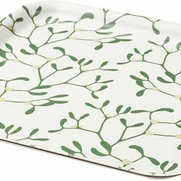 ikea Tray, mistletoe pattern white/green Tray-picture-28