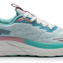 action KIA-208 WHITE-SKY-BLUE Comfortable Trendy Stylish Sports Lace-Up Running Shoes For Women image 3