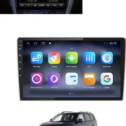 msnp Multifunctional 9inch Android Full Touch/140 deg Viewing Angle Car Screen-200 Black OLED image 1