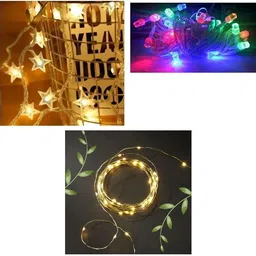 36 LEDs 13 m Multicolor Steady Strip Rice Lights-image-34