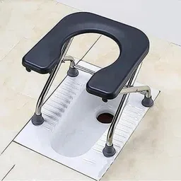 Foldable with anti skid rubber legs Commode Chair-image-52
