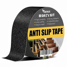 winx Anti slip tape Grip Tape - Heavy Duty Non Skid Tape High Traction 80 Grit 2 inch by 16 feet Non Slip for Stairs Outdoor/Indoor, Waterproof Stairs Non Skid (Manual)-picture-16